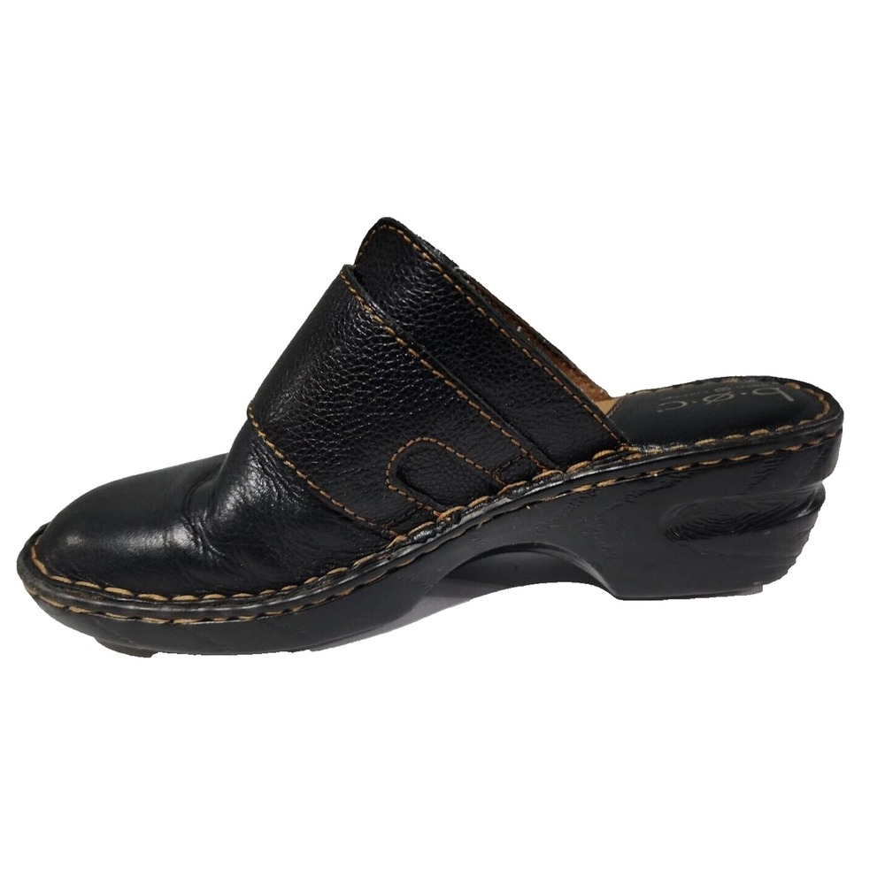 BOC Born Concepts 8 /39 Brown Leather Slip On Mule Clog Double Buckle - Picture 5 of 16